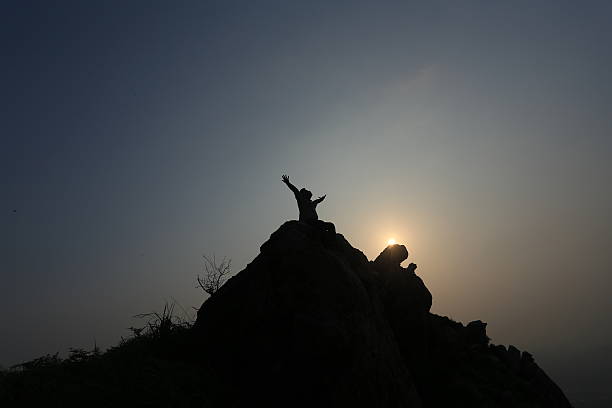 istock Man on top of mountain 509139829