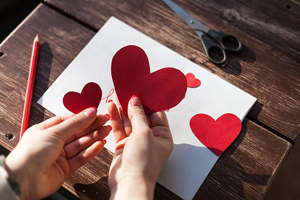 istock Making a Saint Valentine decoration hearts 509166278
