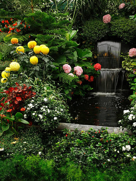 istock Magnificent cascade fountain in Butchard- garden 509169167