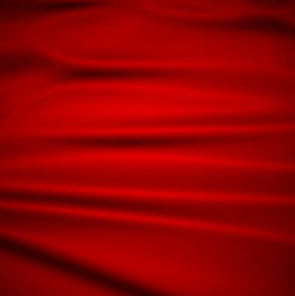 istock Beautiful Red Silk. Drapery Textile Background,  Illustration 509169951
