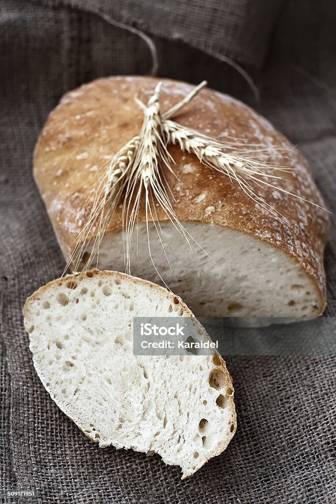 Bread Homemade bread with ceral on rustic canvas Baked Stock Photo