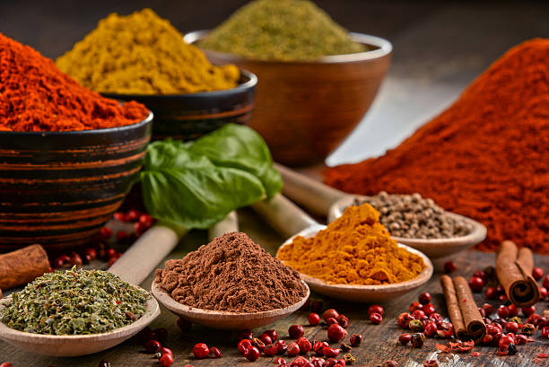istock Variety of spices on kitchen table 509173408