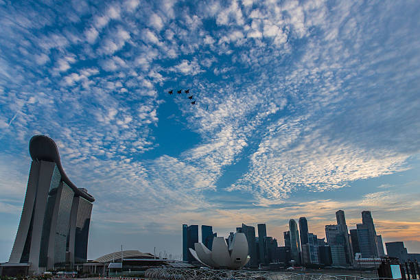 Marina Bay Singapore stock photo