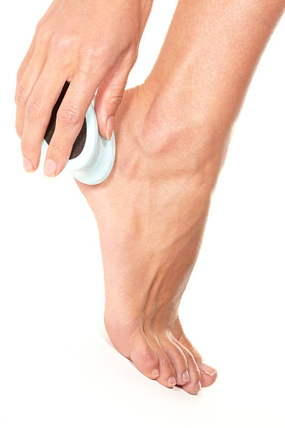 istock Close up of foot buffing 509174083