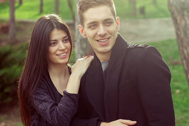 istock cheerful pair of lovers, beautiful couple 509174498