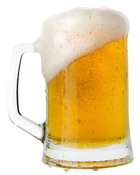 istock mug of beer isolated on the white background 509174536
