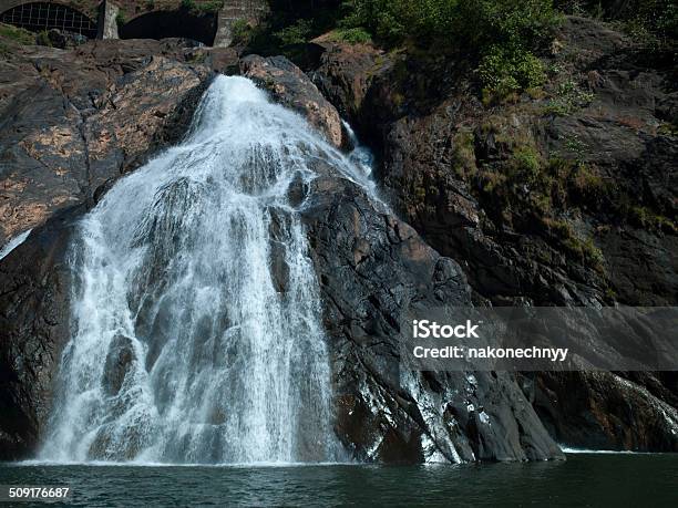 Goa Waterfalls Stock Photo - Download Image Now - Goa, Waterfall, Blue