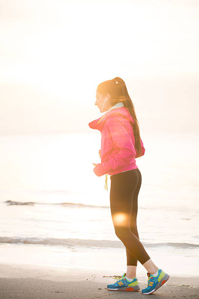 istock young woman doing sportive exercise at sunset 509176842