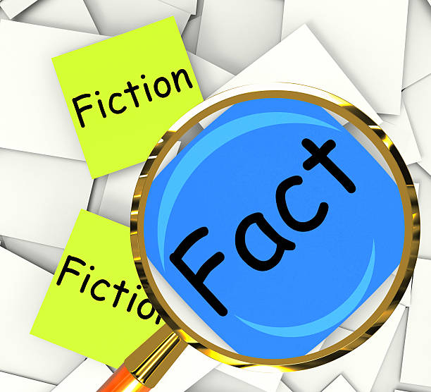 Fact Fiction Post-It Papers Mean Correct Or Falsehood Fact Fiction Post-It Papers Meaning Correct Or Falsehood falsehood stock pictures, royalty-free photos & images