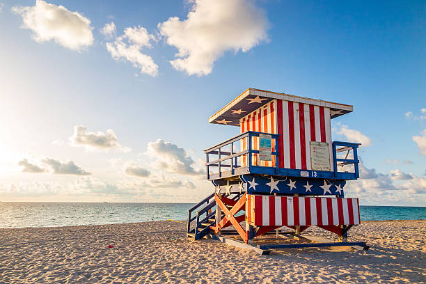 istock Lifeguard Tower in South Beach, Miami Beach, Florida 509176889