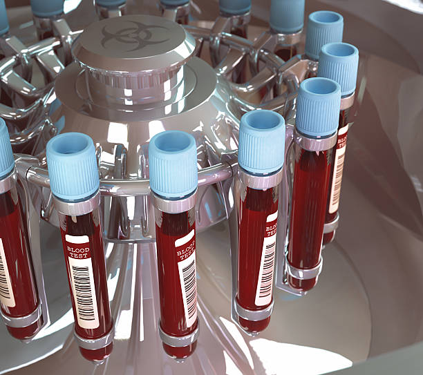 Blood Centrifuge Machine stock photo