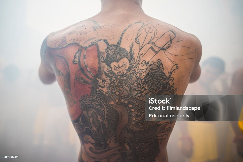 Vegetarian Festival Stock Photo - Download Image Now - Tattoo, Back, Rear View - iStock Vegetarian Festival Stock Photo - Download Image Now - Tattoo, Back, Rear View - iStock
