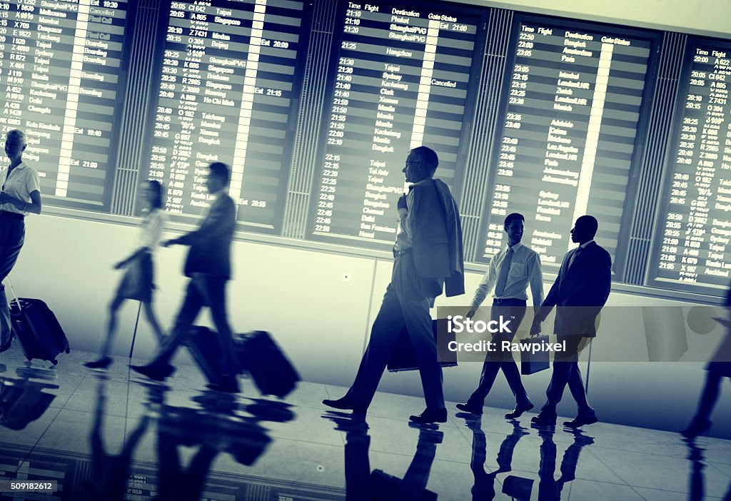 Business People Airport Terminal Travel Departure Concept Airport Stock Photo