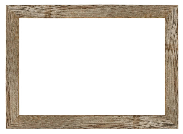istock Old weathered vintage natural wood frame. 509183148
