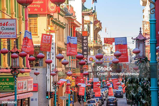 Chinatown In San Francisco California Stock Photo - Download Image Now - Chinatown, San Francisco - California, Famous Place