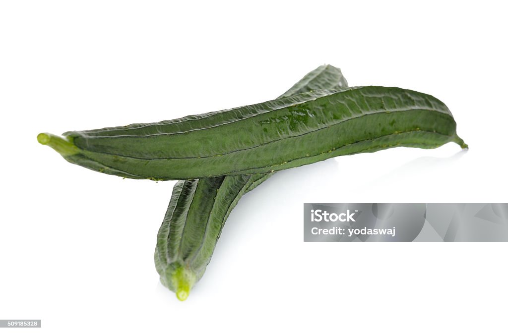Normal Luffa Whole Fresh Angled Luffa On White Background Stock Photo - Download ...