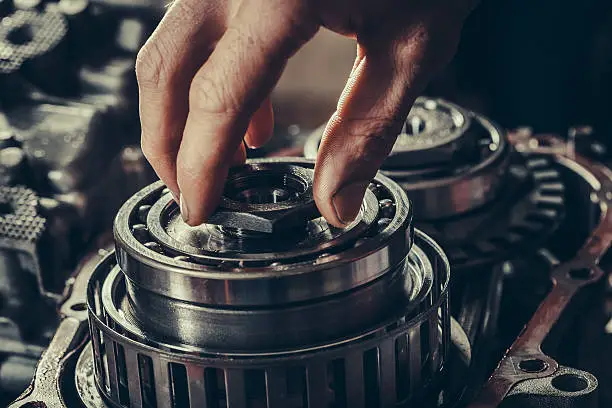 Photo of CVT gearbox repair closeup