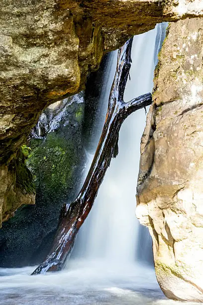 Burguret Fall and Mau-Mau Cave at Mt Kenya - Burguret Trail - Burguret Stream - Burguret Lake