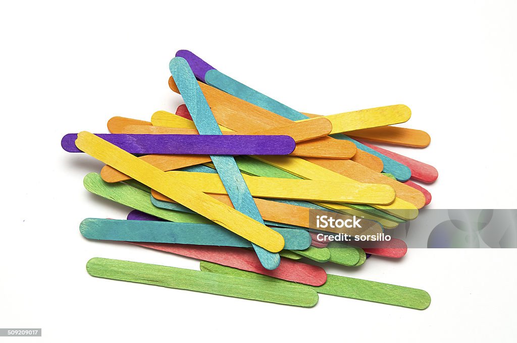 Pile Of Rainbow Colored Popsicle Sticks Stock Photo - Download Image Now -  Blue, Collection, Colors - iStock