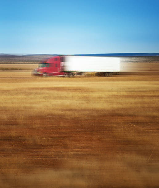 istock semi-truck on the highway 509209555