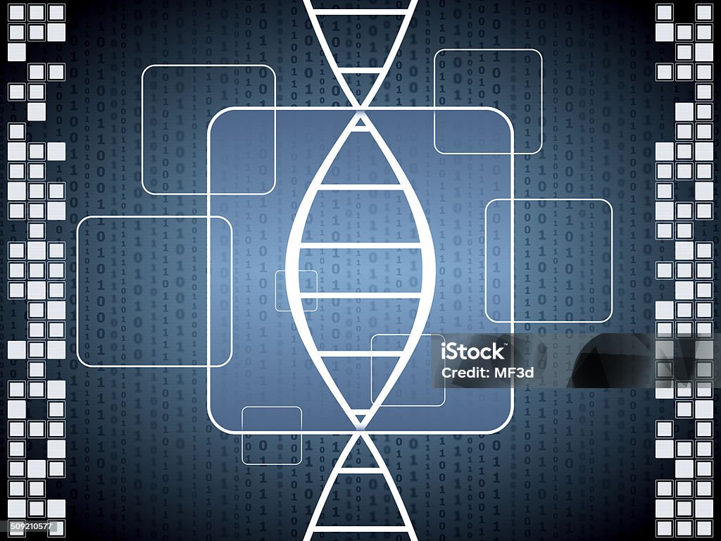 Dna Code Vs Binary Code Dna Structure Stock Illustration - Download Image Now - Binary Code ...