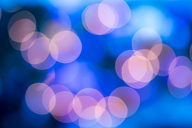 circulaire abstrait bokeh cercles couleurs - bookeh defocused abstract decoration photos et images de collection