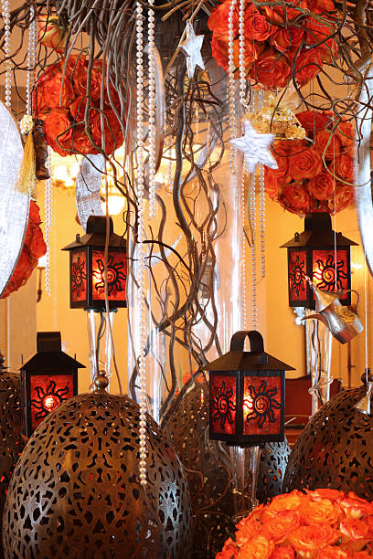 arabic lantern stock photo