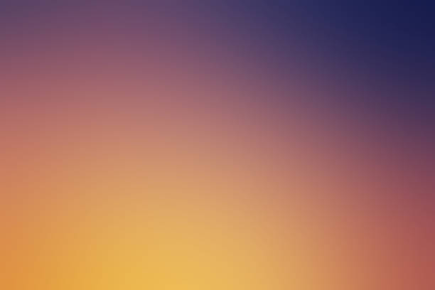 cor de laranja escuro e borrão de fundo roxo estilo - golden sunset imagens e fotografias de stock
