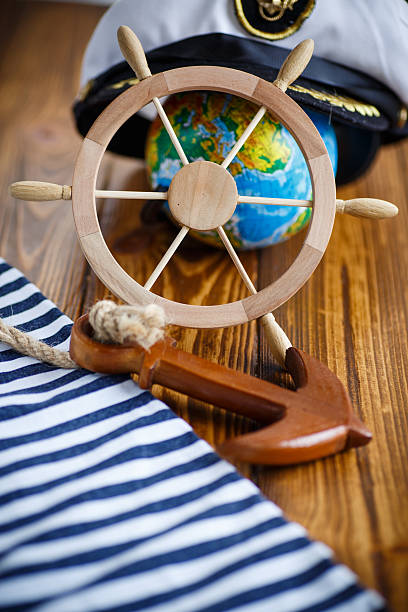 istock Decorative wooden steering wheel 509235954