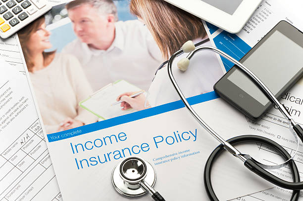 istock Income insurance policy brochure 509236325
