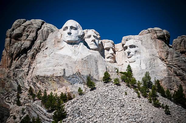 monumento nazionale del monte rushmore - mt rushmore national monument south dakota president day foto e immagini stock