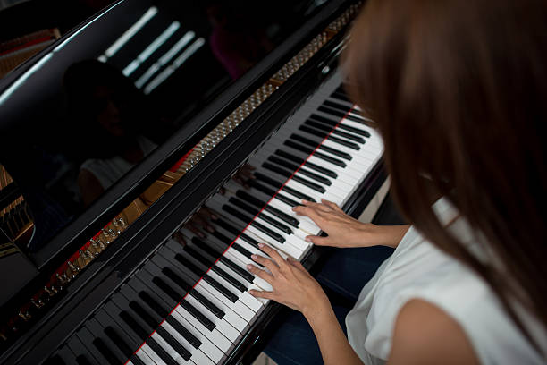 istock Woman playing the piano 509236645