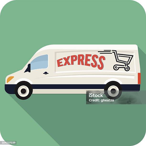 Vector Commercial Vehicle Stock Illustration - Download Image Now - Box - Container, Business, Buying