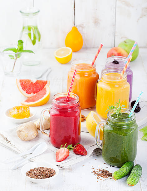 istock Smoothies, juices, beverages, drinks variety 509237422