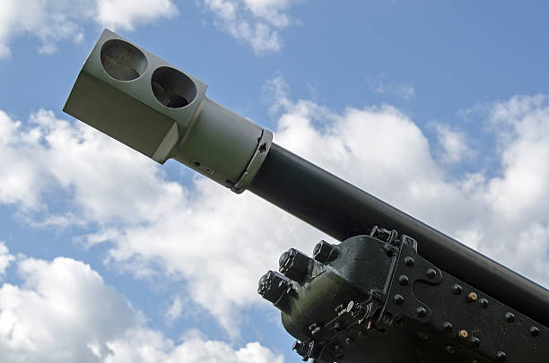 istock Barrel of a big military gun 509237728