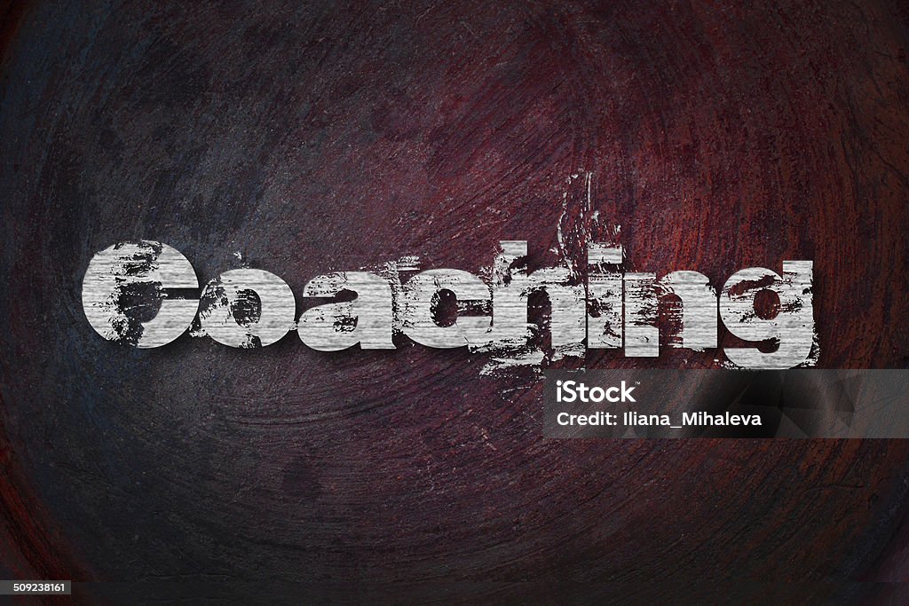 Coaching Text on Background Abstract Stock Photo