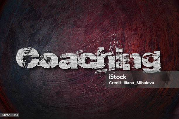 Coaching Text On Background Stock Photo - Download Image Now - Abstract, Analyzing, Business