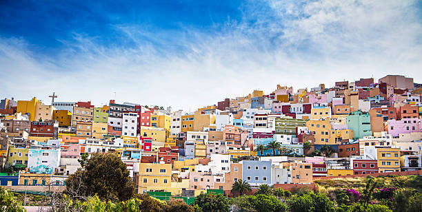 Las Palmas de Gran Canaria Panorama view of Las Palmas de Gran Canaria grand canary stock pictures, royalty-free photos & images