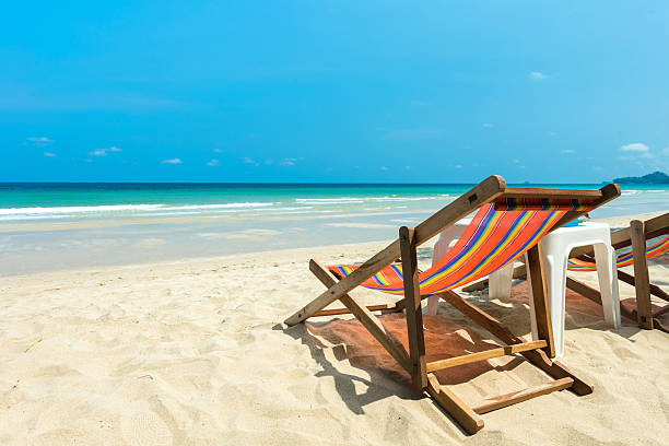 istock Beach chair for relaxation on the beach 509239140