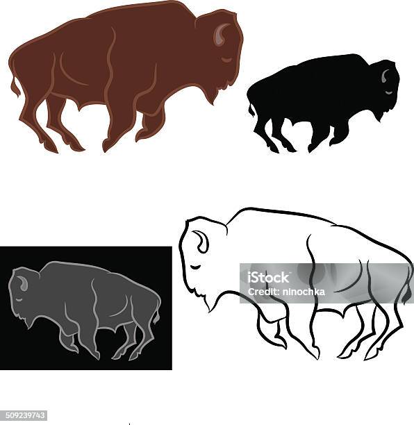 Bison Stock Illustration - Download Image Now - European Bison, American Bison, Computer Graphic