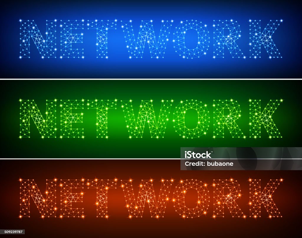 Network On Triangular Nodes Connection Structure Vector Art Stock ...