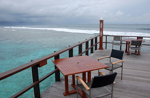 istock Cafe at timber pier Maldives 509241212
