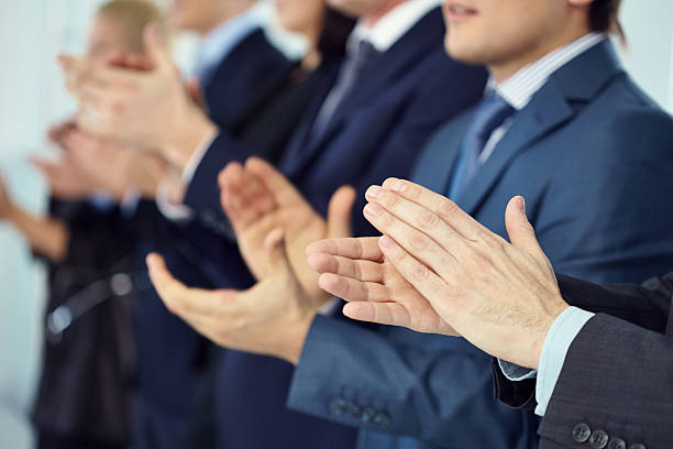 istock Applauding business people 509241284