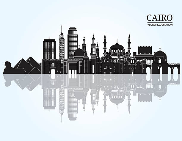 Cairo detailed skyline. Vector illustration Cairo detailed skyline. Vector illustration cairo stock illustrations