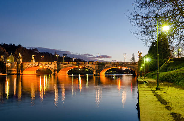 istock Turin (Torino), river Po and Bridge Umberto I at twilight 509242728