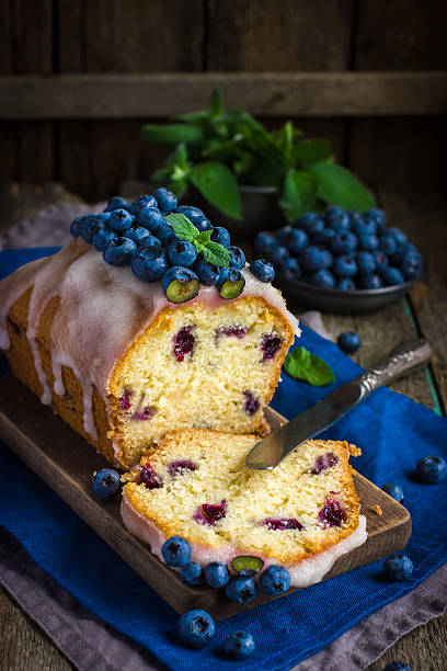 istock blueberry cake with sugar icing and fresh berries 509242804