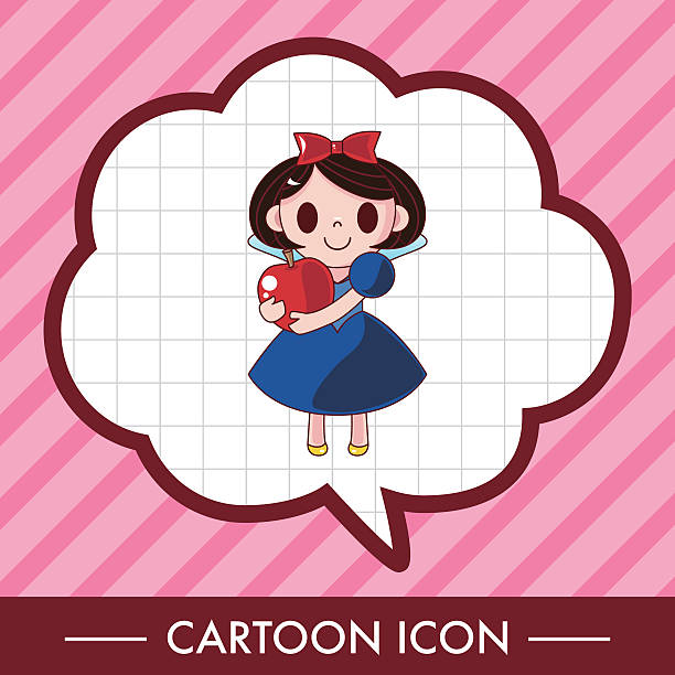 fairytale princess theme elements fairytale princess theme elements kid snow white stock illustrations