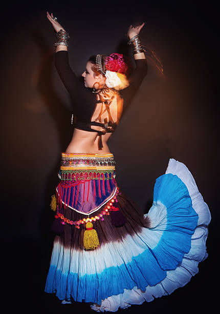 istock Beautiful exotic belly tribal dancer woman 509244682