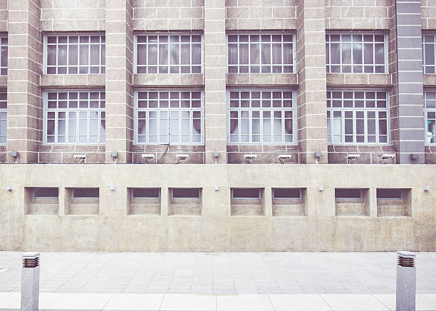 istock Vintage filter ,Close up window of building,texture background. 509247186