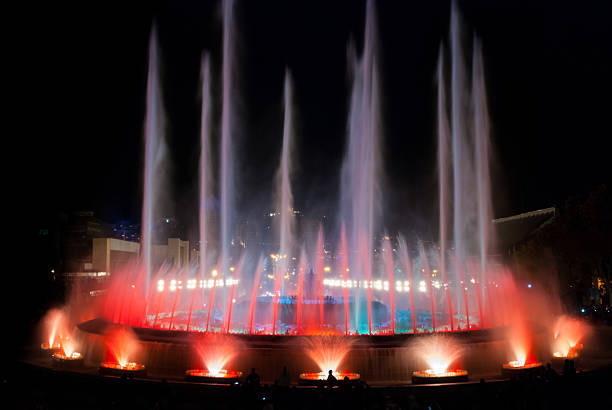 istock Night time in Barcelona, Spain at the magic fountain. 509247600
